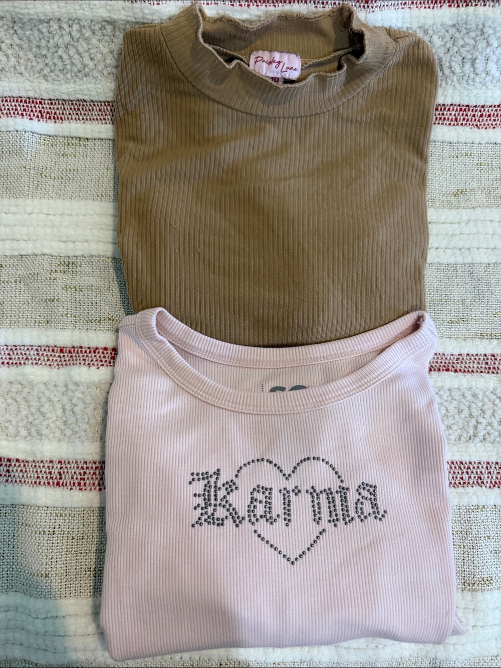 2 long sleeve tops Karma Pink/Brown